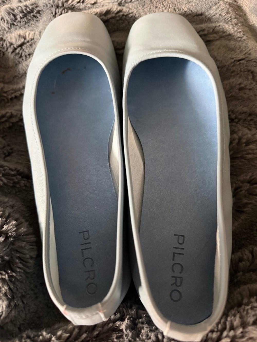 Pilcro light blue leather ballet flats sz10 / 40 from Anthropologie